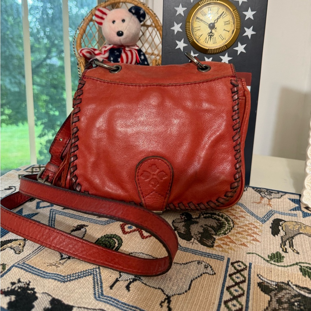 Patricia Nash Red Leather Crossbody ❤️